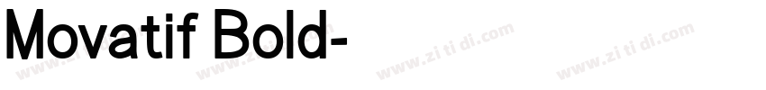 Movatif Bold字体转换